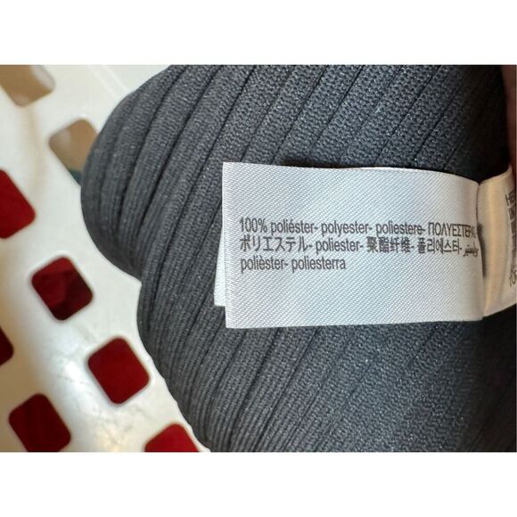 ZARA Hooded Ribbed Knit Tunic Black - Picture 8 of 10